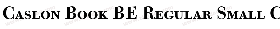Caslon Book BE Regular Small Caps & Oldstyle Figures字体转换